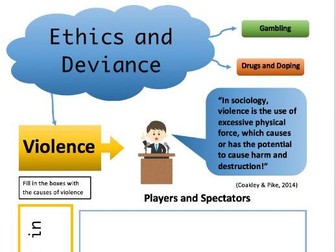 Ethics and Deviance (A Level PE) Worksheet