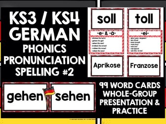 GERMAN PHONICS PRONUNCIATION SPELLING #2