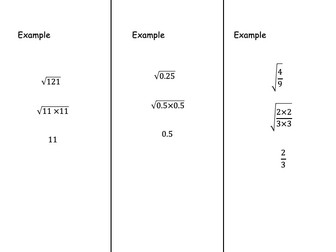 Finding Square and Cube roots
