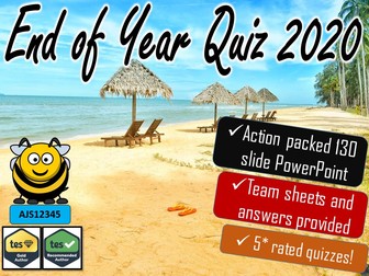 End of Year Quiz 2020