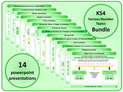 KS4 Various Number Topics BUNDLE