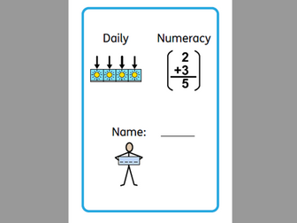 Home learning numeracy booklet