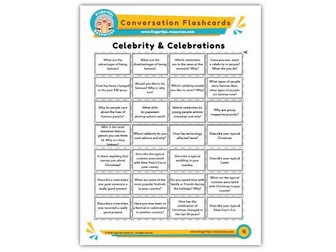 Celebrity & Celebrations - Conversation Flashcards