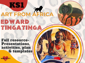 KS1 African Art  - Edward Tingatinga art activites and lesson plan