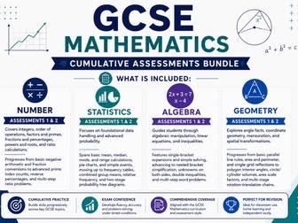 GCSE Mathematics Cumulative Assessments Bundle