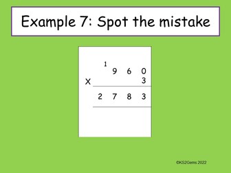 Y4 Multiplication and division Spot the Mistake 2