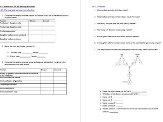 AQA 1-9 B6 REVISION BOOKLET + ANSWERS