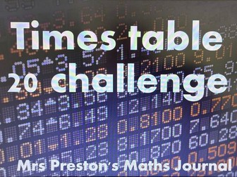 Timetable challenge 20 Questions. 5 second Timer with answers.