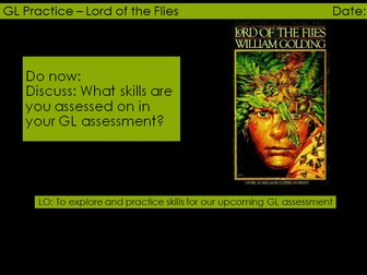 International GL Practice Progress Test Lesson Resource - Lord of the Flies by William Golding