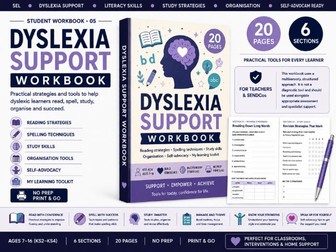 Dyslexia Support Workbook | SEND Reading, Spelling & Study Skills Resource