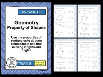 Year 5 - Properties of Rectangles - Geometry - Property of Shape White Rose (INC. MASTERY)