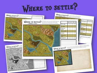 Where to settle activity pack- settlers and invaders