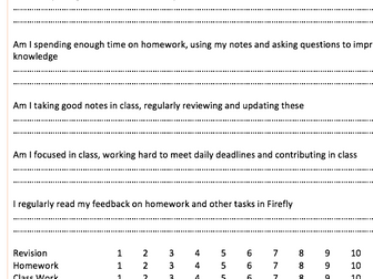 Target Setting and Review Document