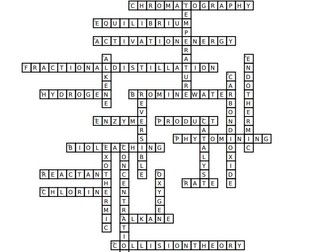 Chemistry Paper 2 Revision Crossword (with Answers)