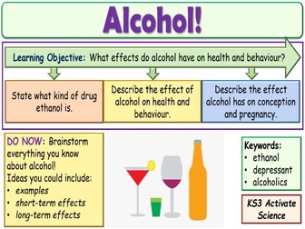 Alcohol KS3 Activate Science