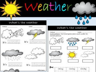 Weather- What's the weather like?- Activity-worksheet