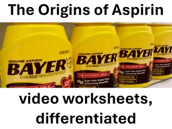 Aspirin: video worksheets, differentiated