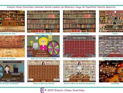 Container Words Bookworm Interactive Spanish PowerPoint Game