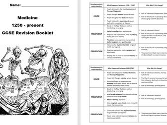 Medicine  - Course revision booklet - Edexcel 1HI0 11