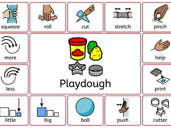 Playdough Communication Board