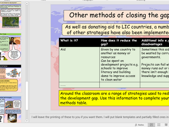 Closing the development gap NEW AQA SPEC info