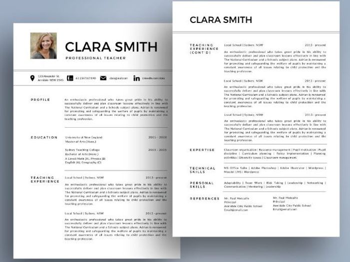 modern photo teacher resume cover letter templates for ms powerpoint modern resume cover letters