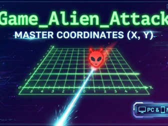 Coordinates Alien Attack: Interactive Math Game (HTML5) | Geometry & Ordered Pairs