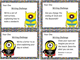 Minion Writing Challenge Year 1