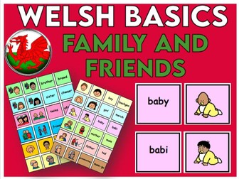 Welsh Basics Family and Friends Cards