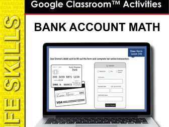 GOOGLE SLIDES: Bank Account Math