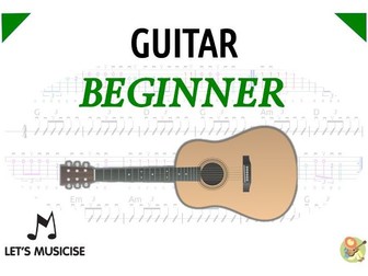 Guitar (& Bass Guitar) Beginner Method with Tablatures/note names, Chord Charts