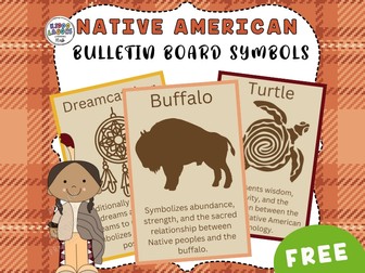 Native American Posters, Cultural Symbols Bulletin Boards, US & american symbols