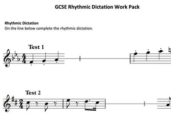 GCSE Music Rhythmic Dictation, 20 Exercises