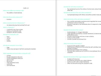 AS Biology AQA new specification notes