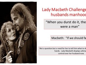 Macbeth analysis of all 5 acts in 5 handy power points