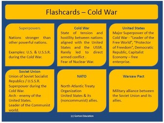 Flashcards - Cold War