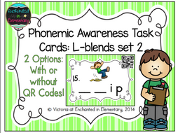 Phonemic Awareness Task Cards: L-blends Set 2