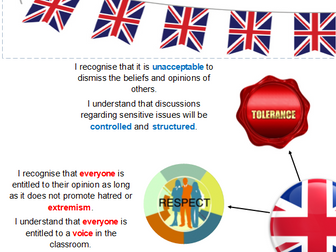 British Values poster