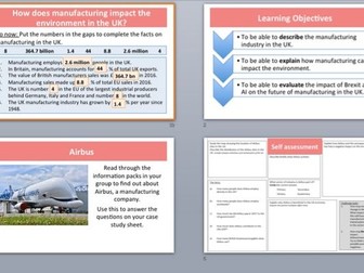 Impact of manufacturing on the environment in the UK - Airbus case study