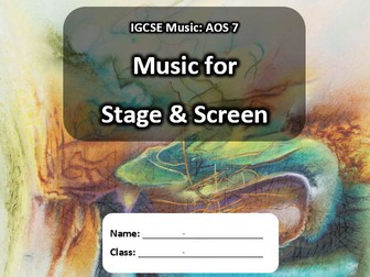 IOS7 Music for Stage and Screen - TEACHER COPY