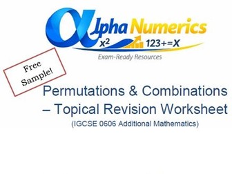 Permutations & Combinations 0606 (Free)