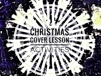 Christmas Cover Lesson Activities