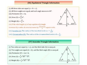 Ultimate Triangle Geometry Cheat Sheet