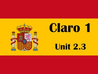 Claro 1 unit 2.3 – Los animales y las mascotas (pets and colours)