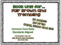 Fair, Brown and Trembling -- Cinderella Book Unit -- Common Core State Standards Aligned