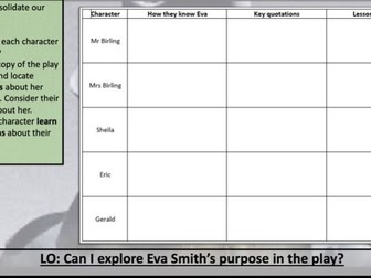 An Inspector Calls SOW