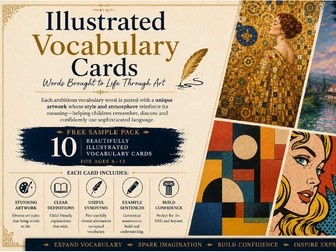 Illustrated Vocabulary Cards Sample Pack