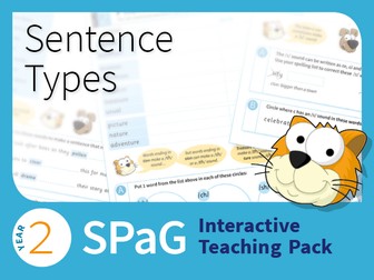 Year 2 SPaG Interactive Teaching Pack - Sentence types