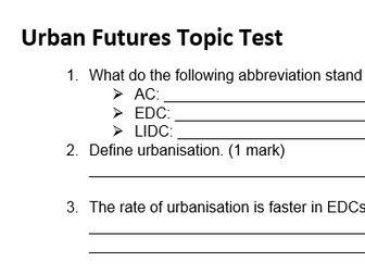 GCSE OCR B Geography: Urban Futures