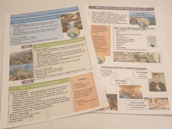 Option Evening Handouts for AQA GCSE Geography